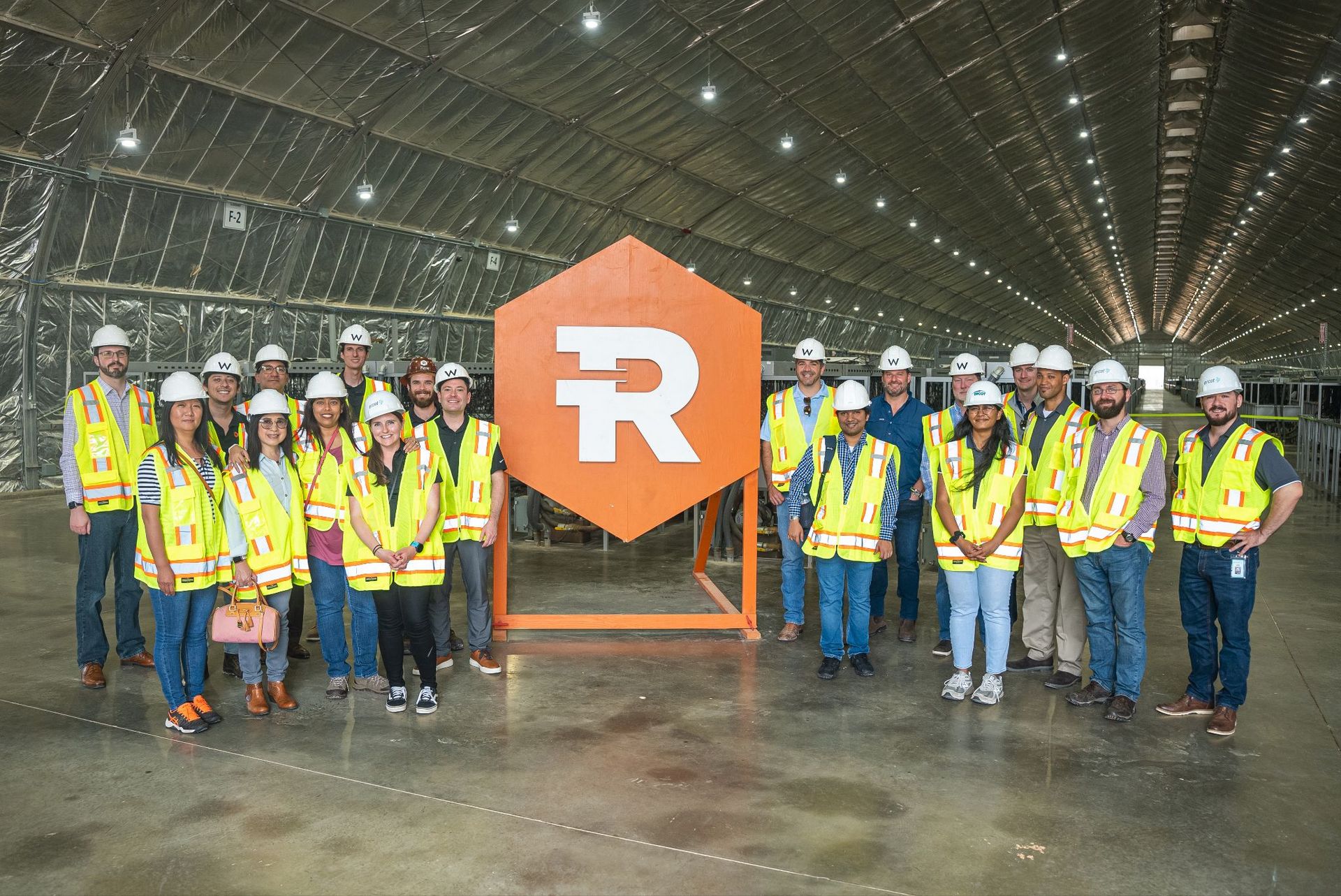 Subir Majumder during a visit to a Bitcoin mining facility.