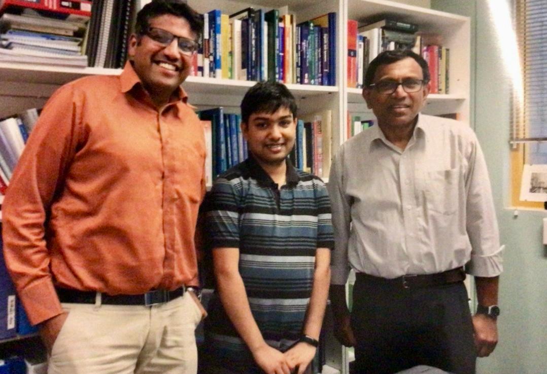 Subir Majumder with Prof. Ashish Agalgaonkar, Prof. Sarath Perera and colleagues during his doctoral research period at the University of Wollongong.